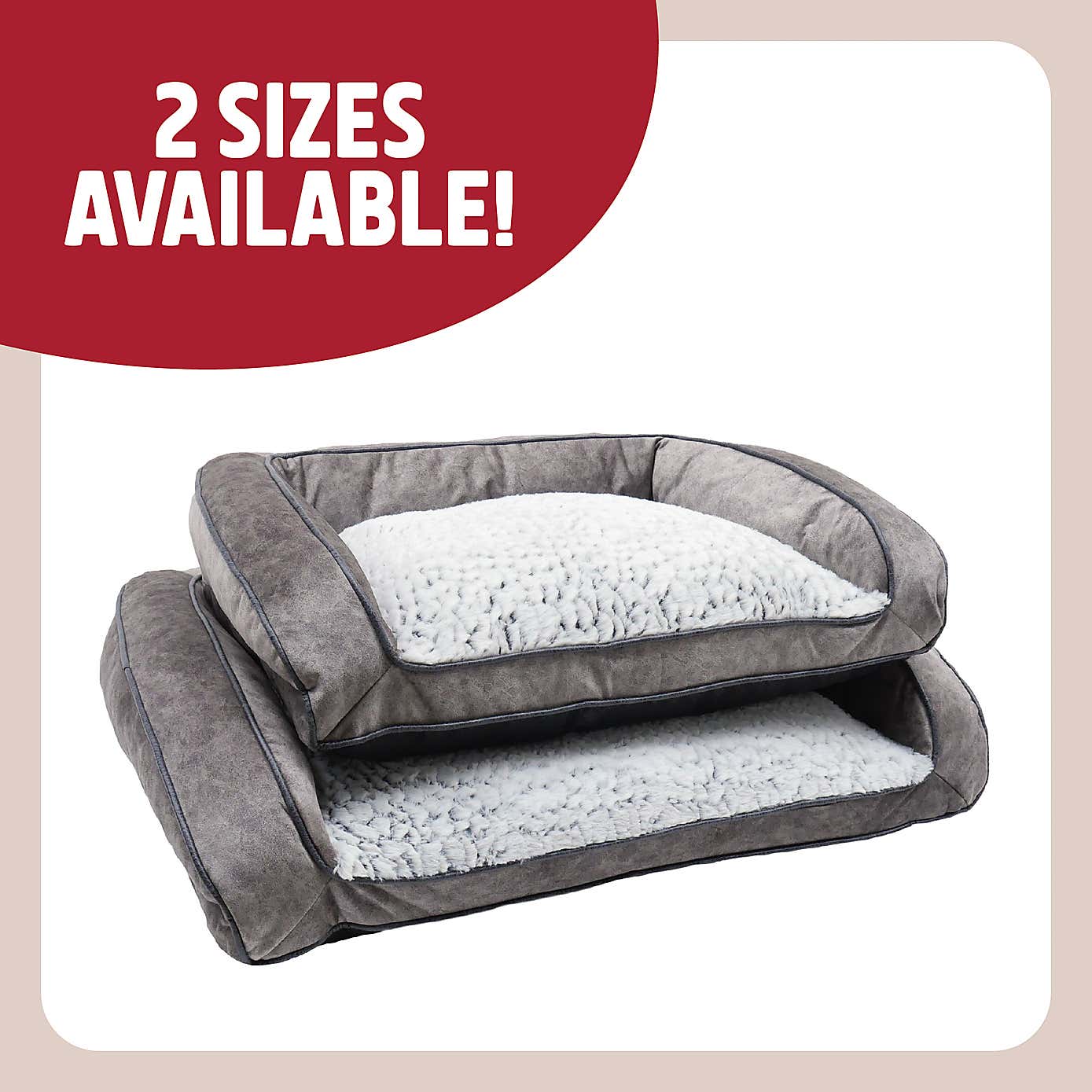 Rosewood Fleece Plush Pet Sofa