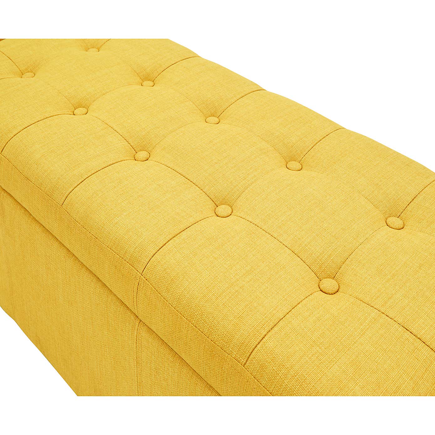 Verona Upholstered Ottoman Bench Mustard
