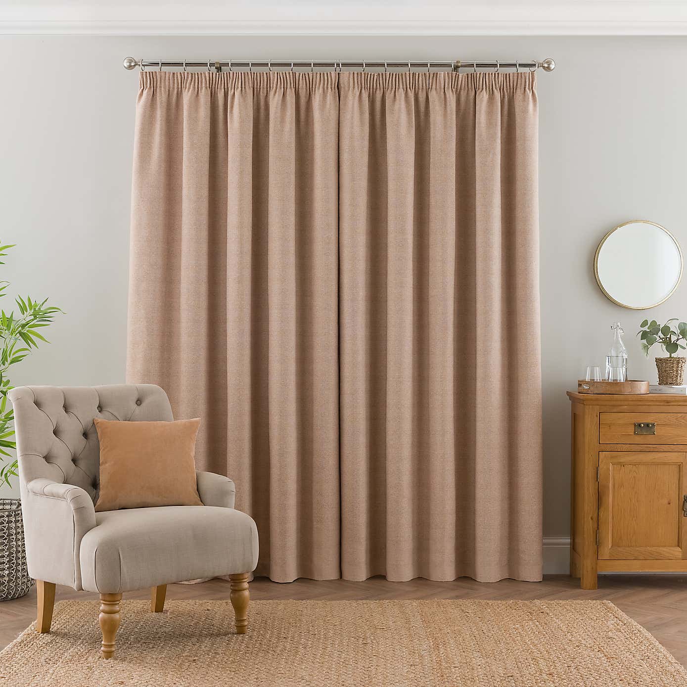 Elmore Blackout Pencil Pleat Curtains
