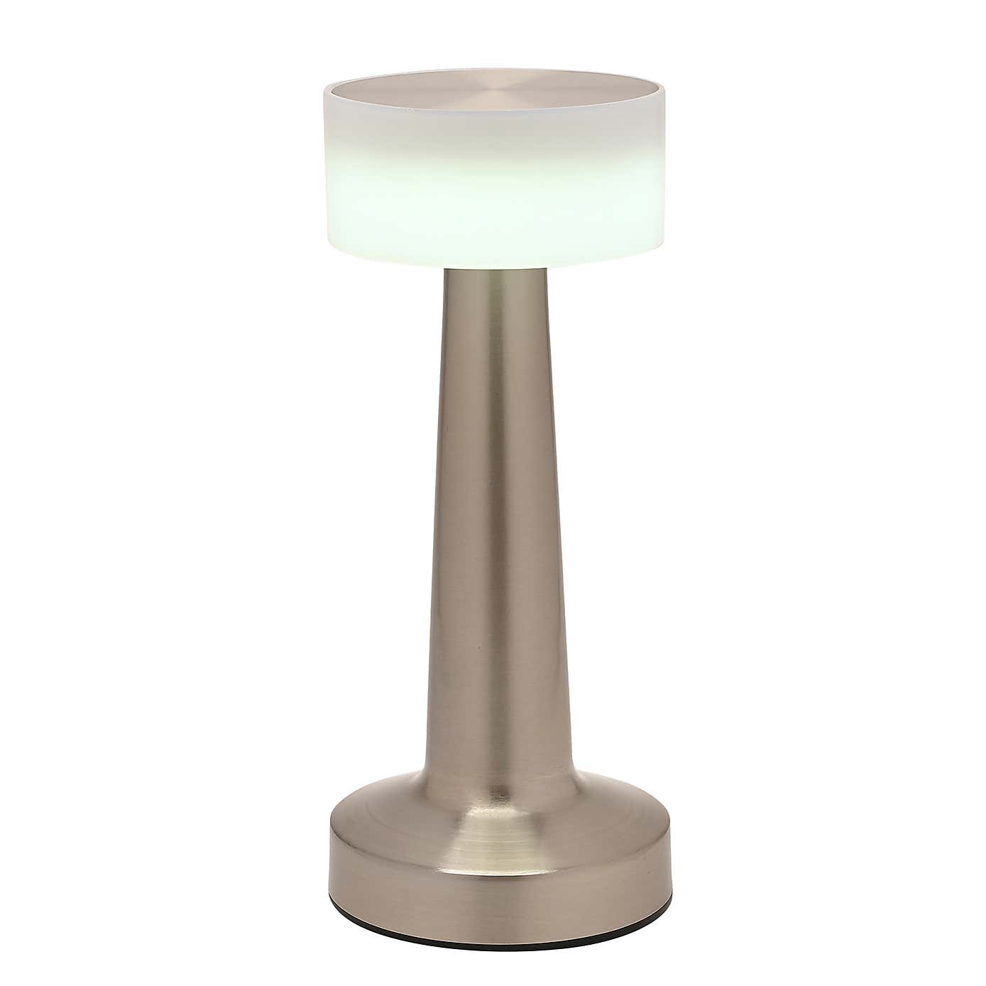 Hestia Rechargeable Colour Changing LED Touch Table Lamp