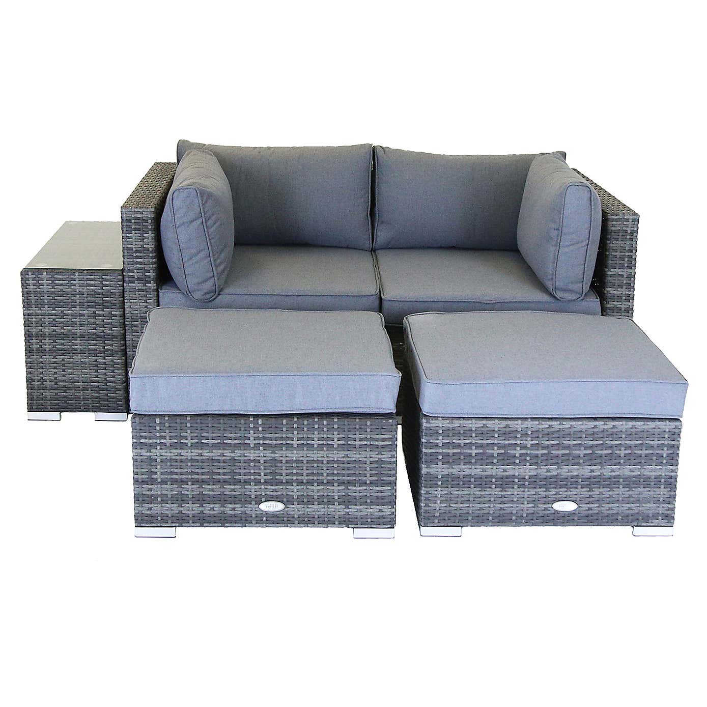 Charles Bentley Multifunctional Grey Lounge Set
