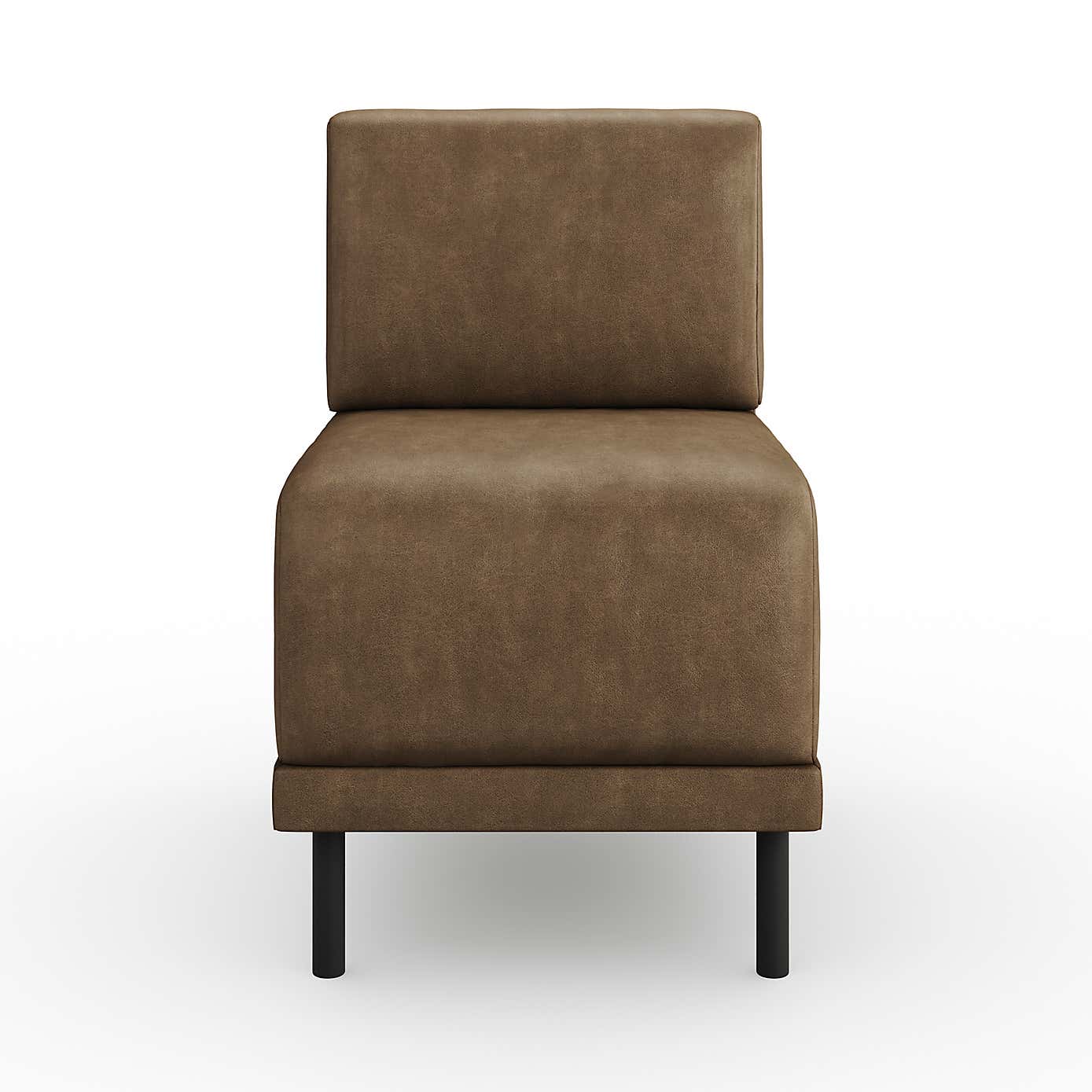 Mae Small Dining Bench, Faux Leather