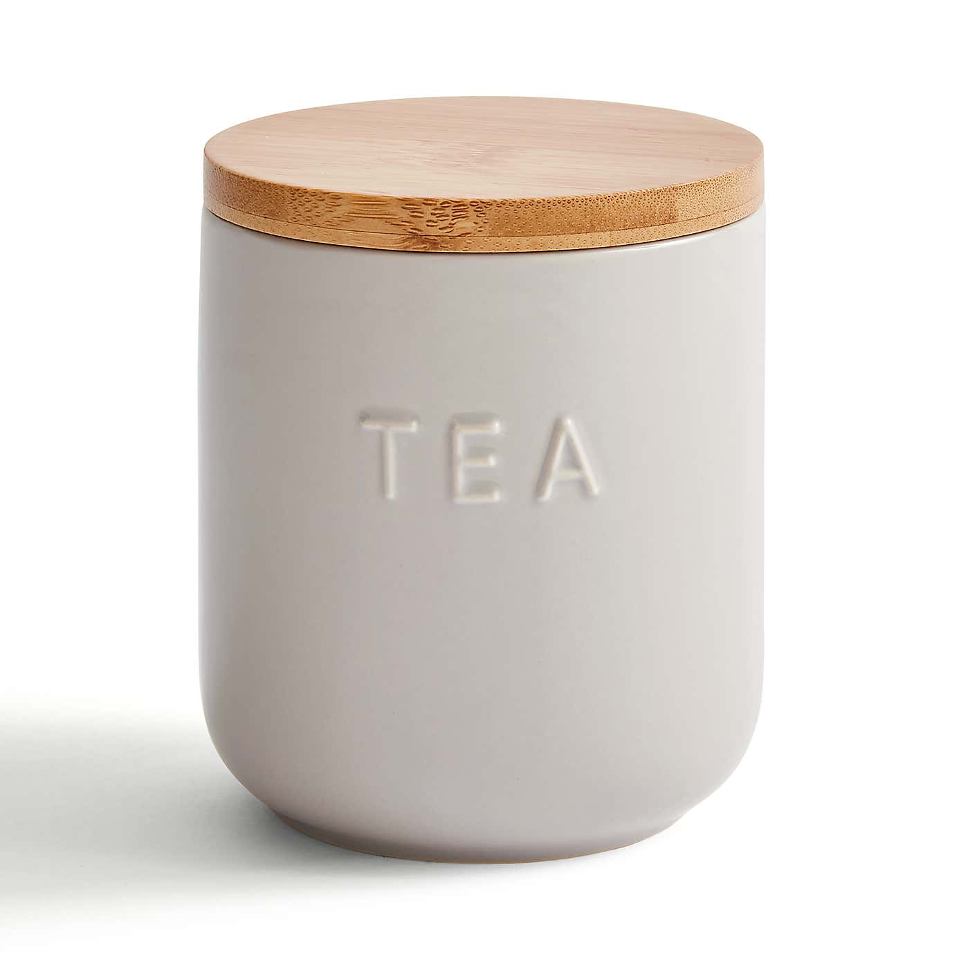 Ceramic Coffee Canister Grey
