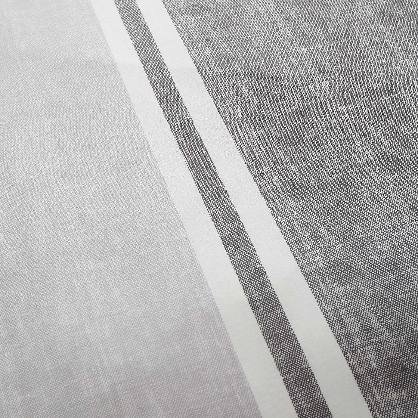 Catherine Lansfield Textured Banded Stripe Reversible Duvet Cover & Pillowcase Set