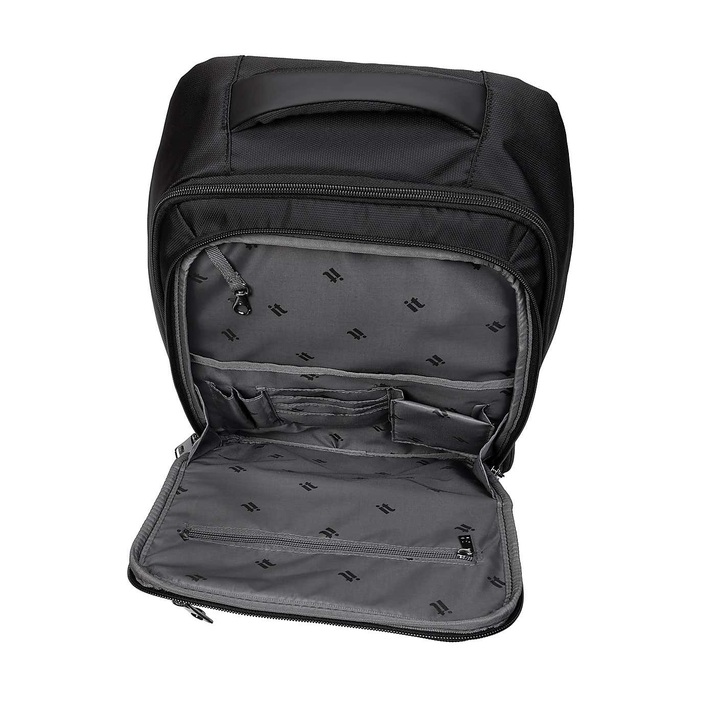 IT Luggage Precursor Padded Black Backpack