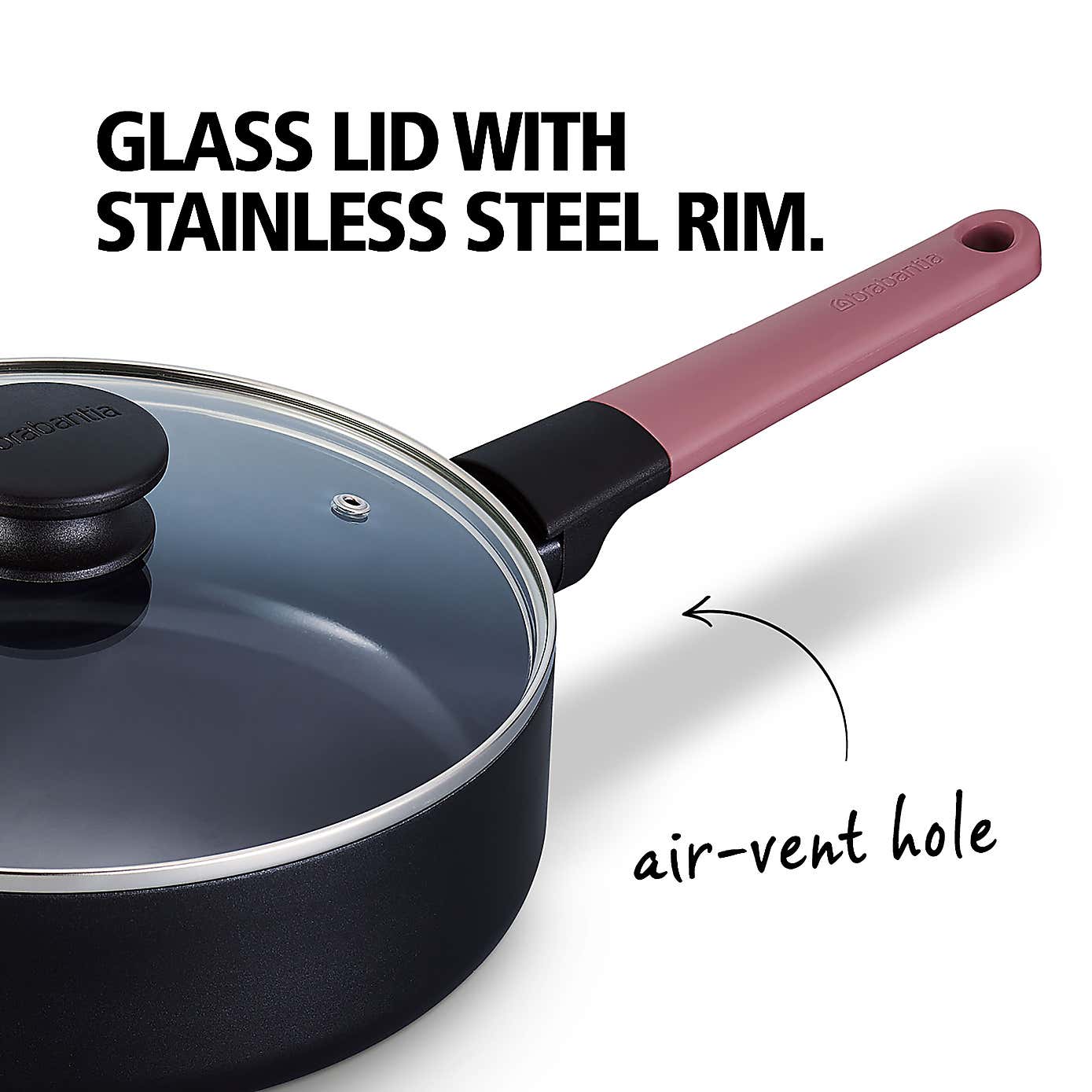 Brabantia Non-Stick Aluminium Skillet Pan, 24cm