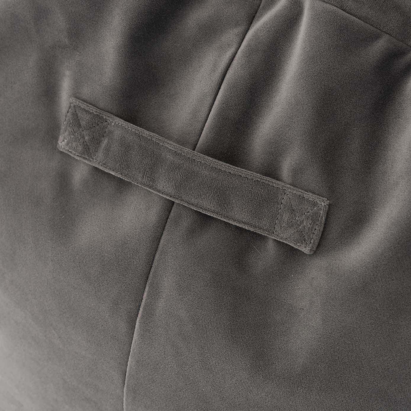 Eliza Velvet Grey Bean Chair