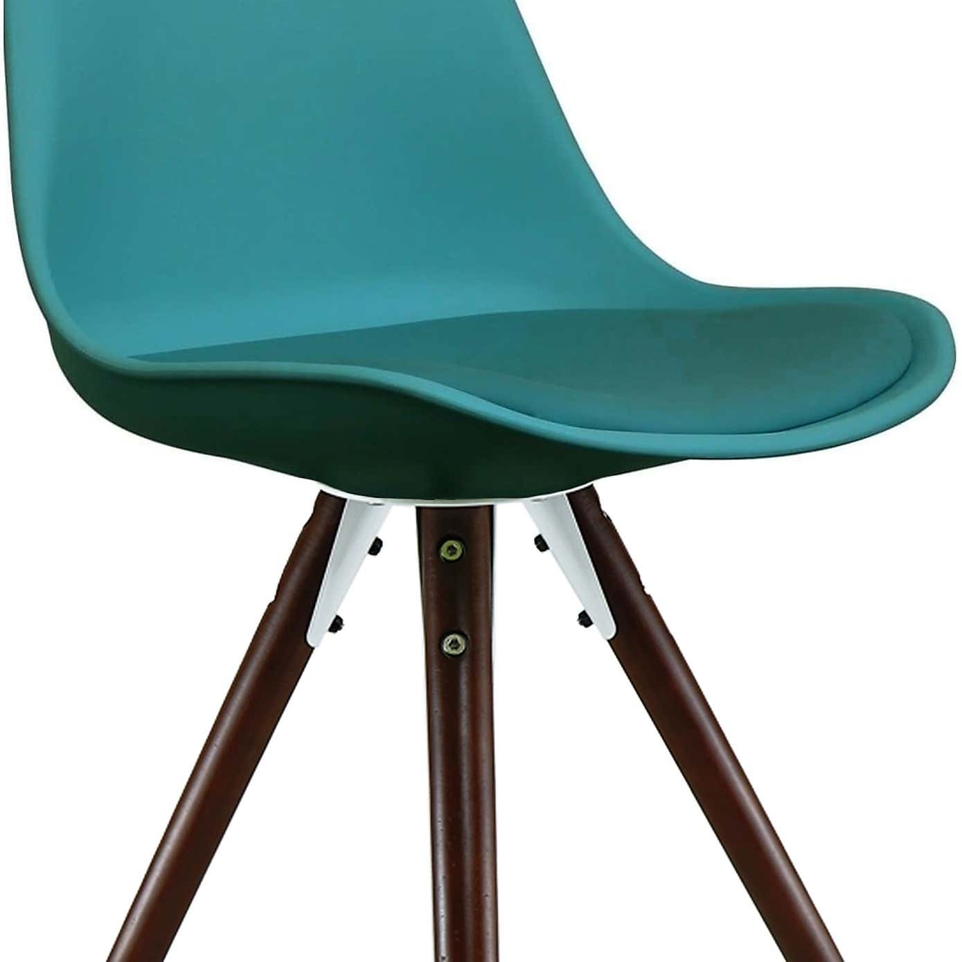 Fusion Living Soho Plastic Dining Chair with Pyramid Legs