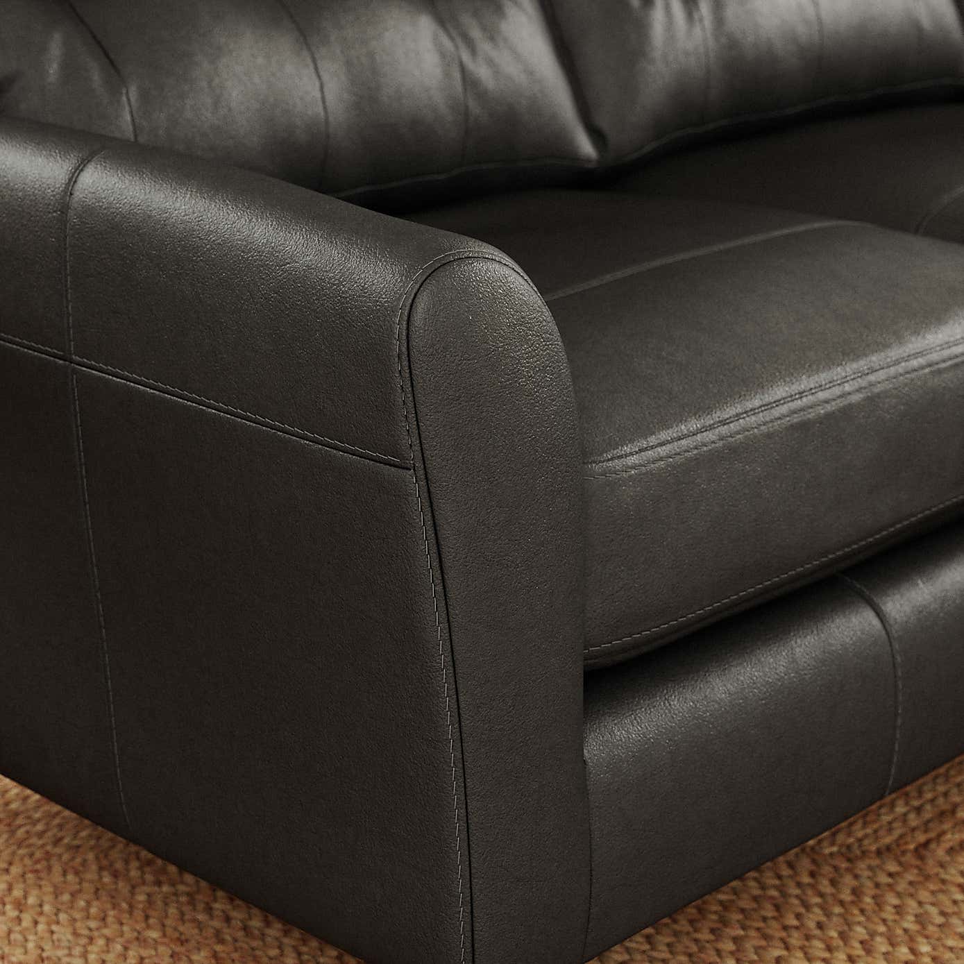 Sven Vintage Leather Large Corner Chaise Sofa