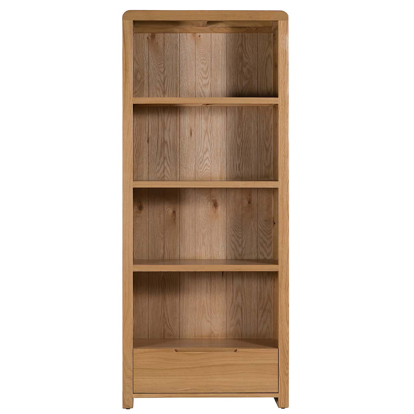 Curve Oak Tall Bookcase