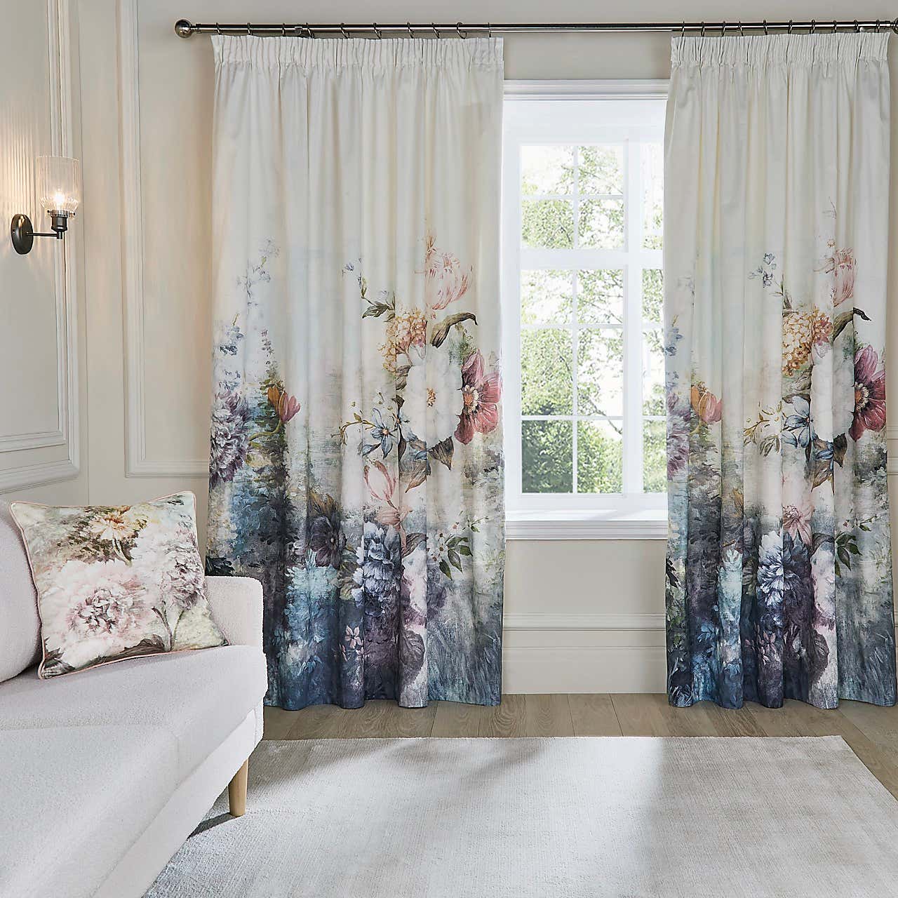 Holly Willoughby Dramatic Bloom Pencil Pleat Curtains