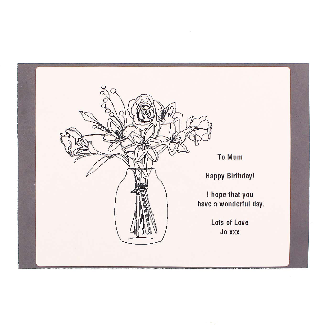 Artificial Eucalyptus Willow and Chestnut Letterbox Bouquet