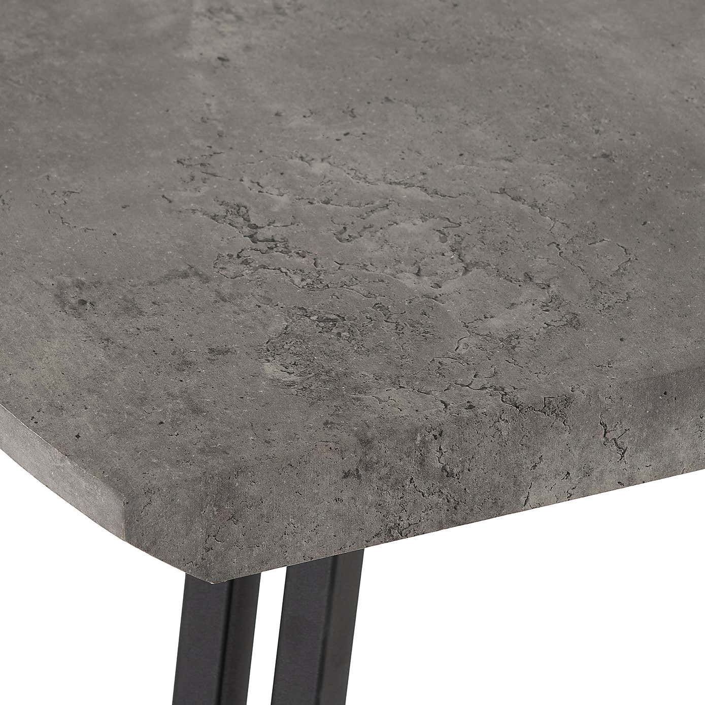 Quebec Wave Concrete Effect Dining Table