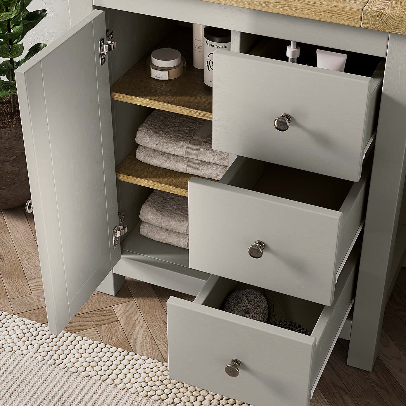 Olney 3 Drawer Bathroom Cabinet