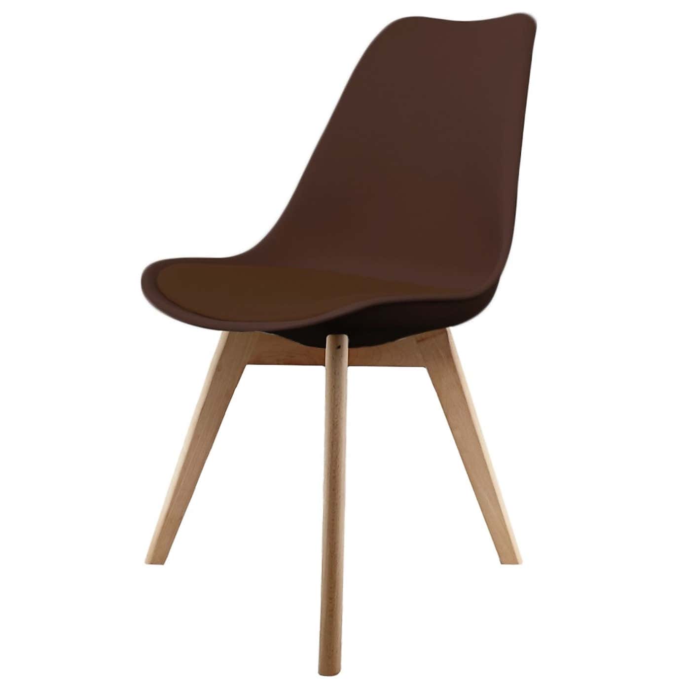Fusion Living Soho Plastic Dining Chair with Squared Legs