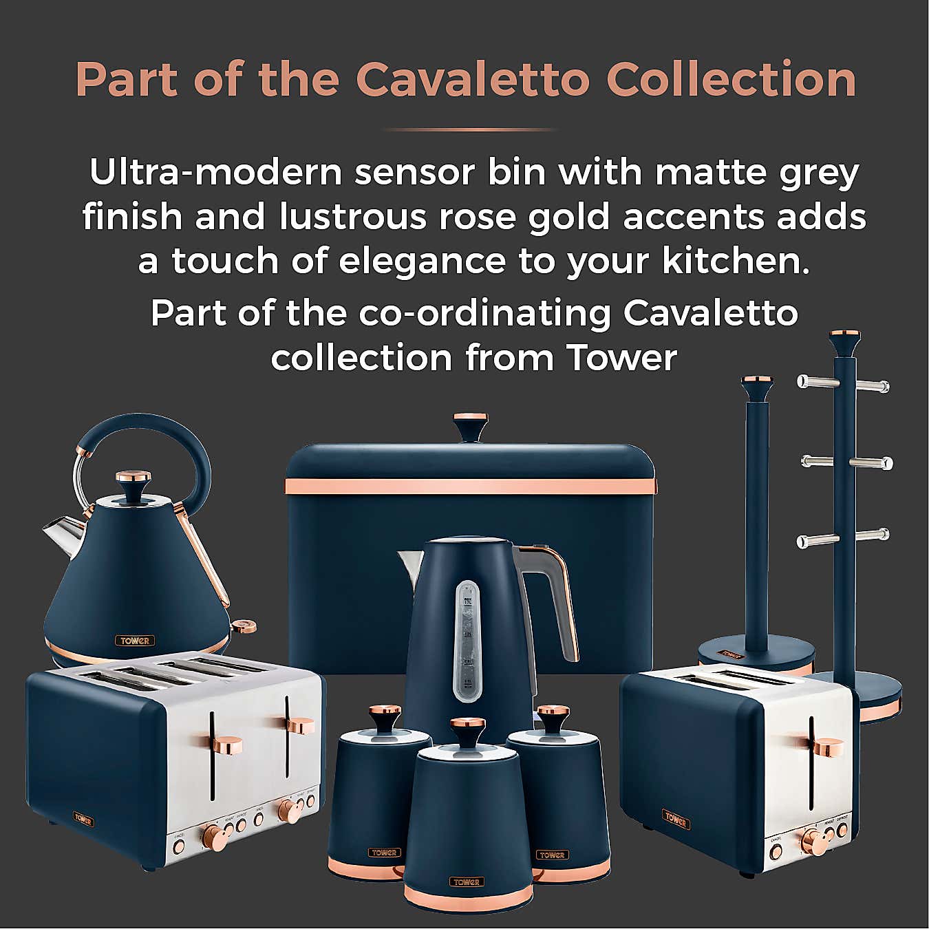 Tower Cavaletto 58L Sensor Bin
