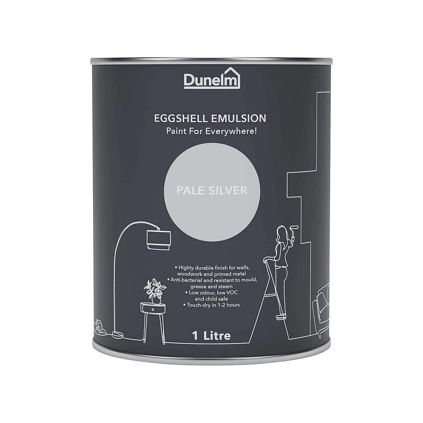 Dunelm Pale Silver Eggshell Emulsion Paint