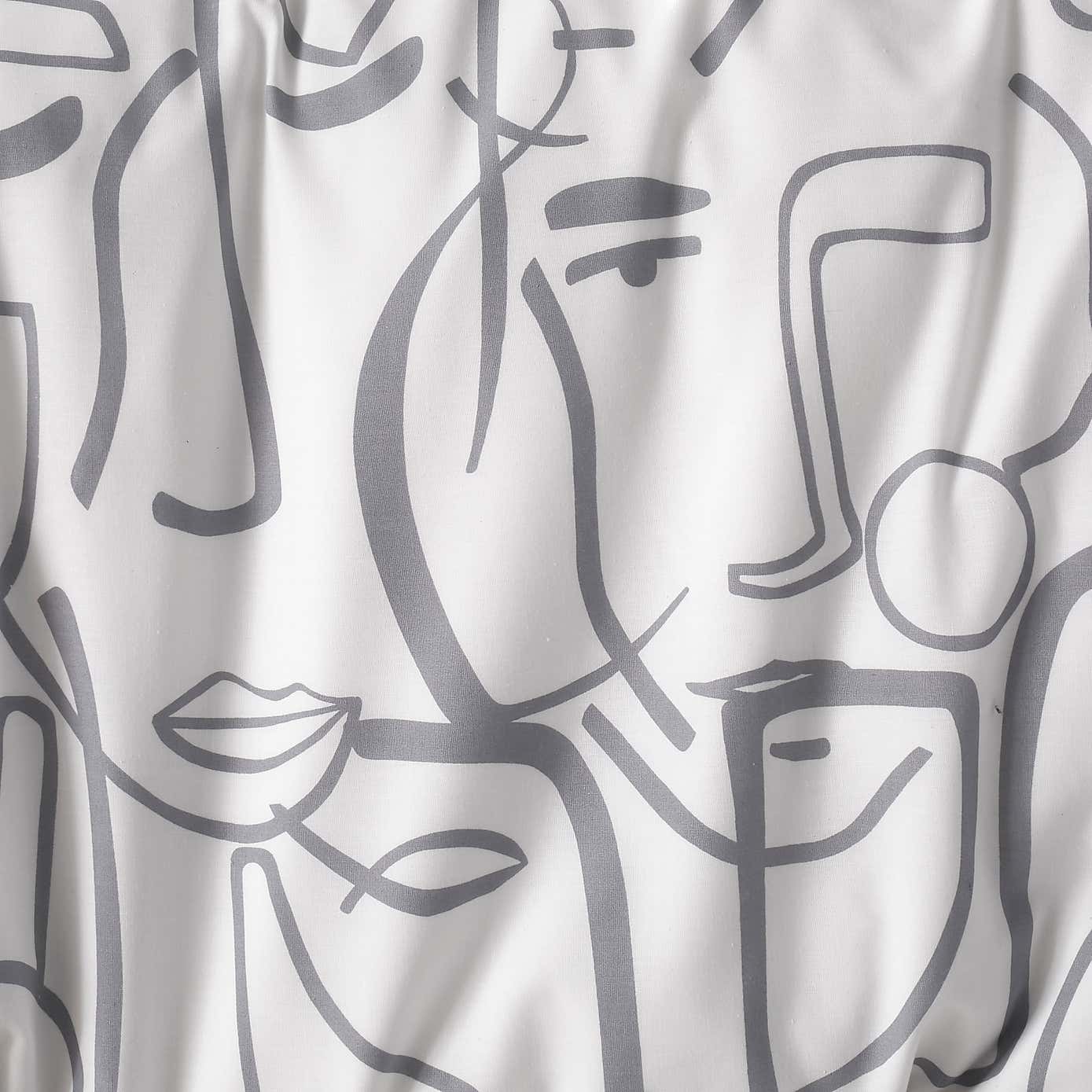 Everett Grey Reversible Duvet Cover and Pillowcase Set