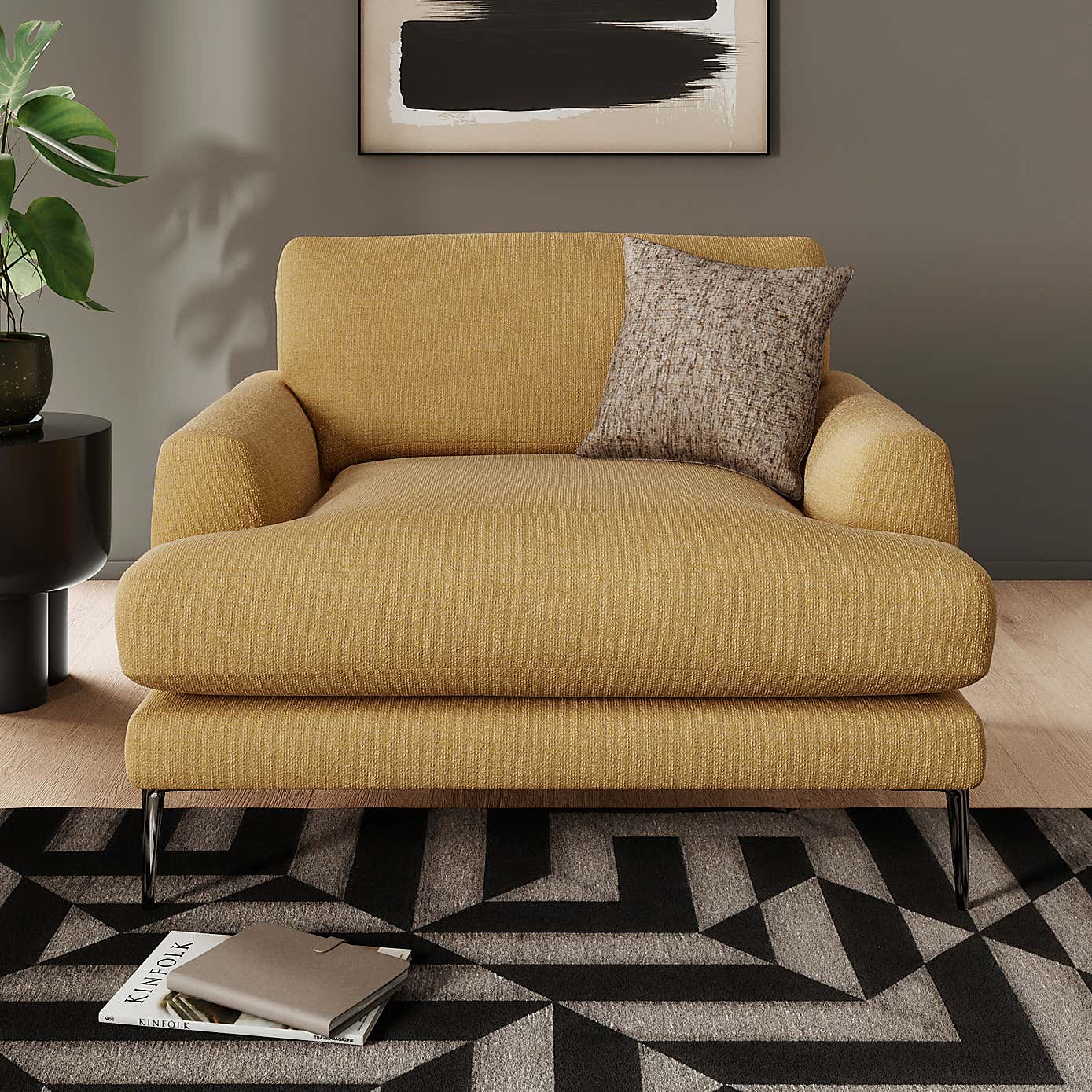 Lawson Chunky Tonal Weave Snuggle Chair