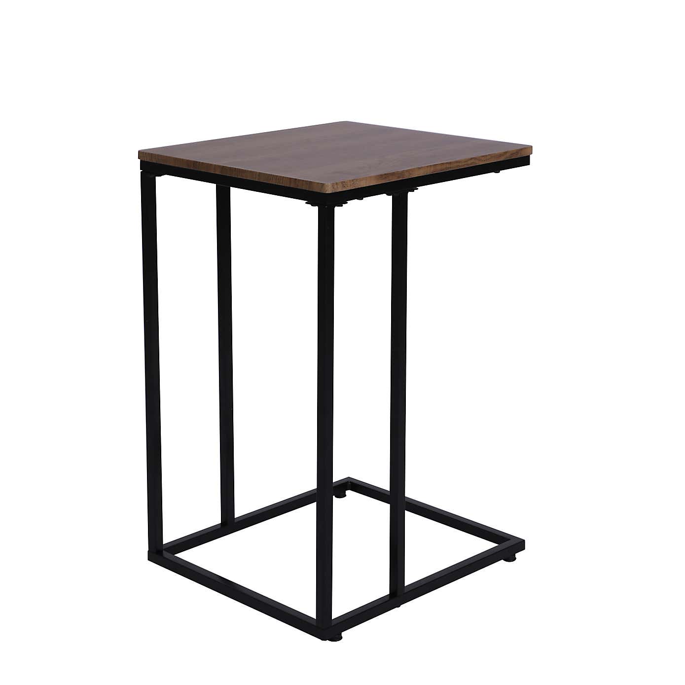 Charlie Rustic Wood Effect Side Table