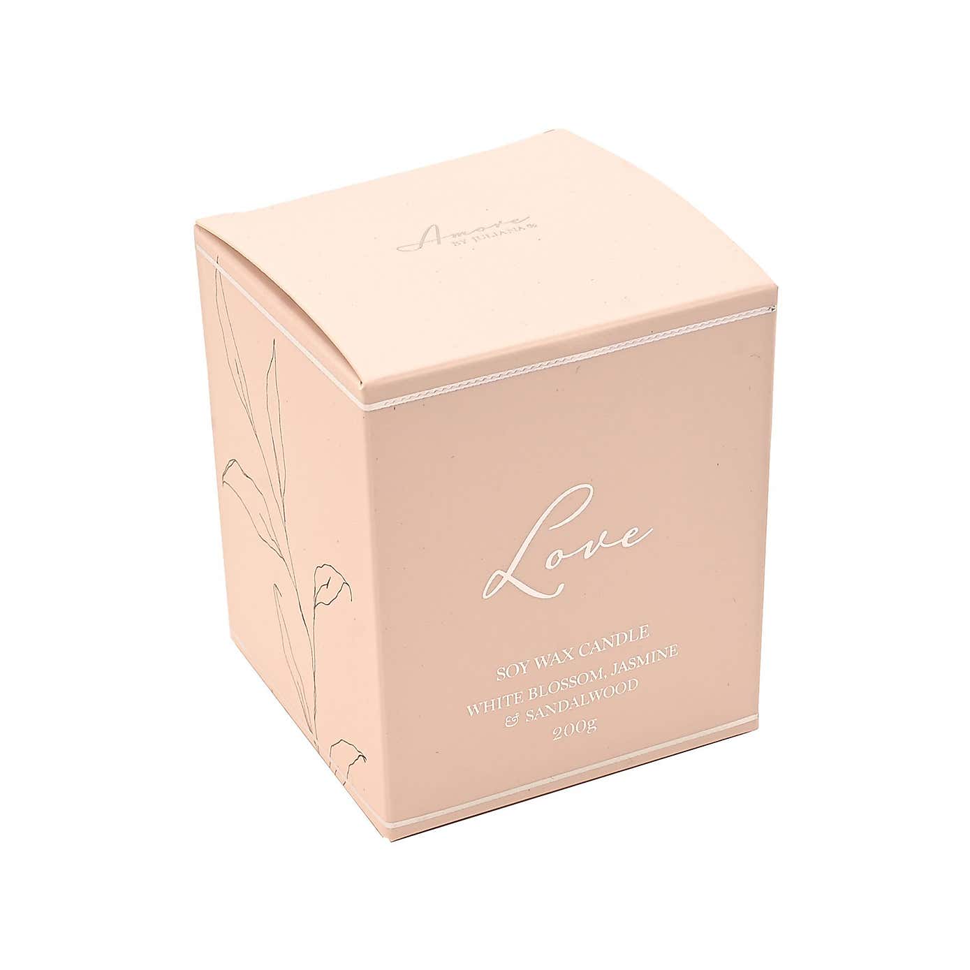 Amore White Blossom Love Candle