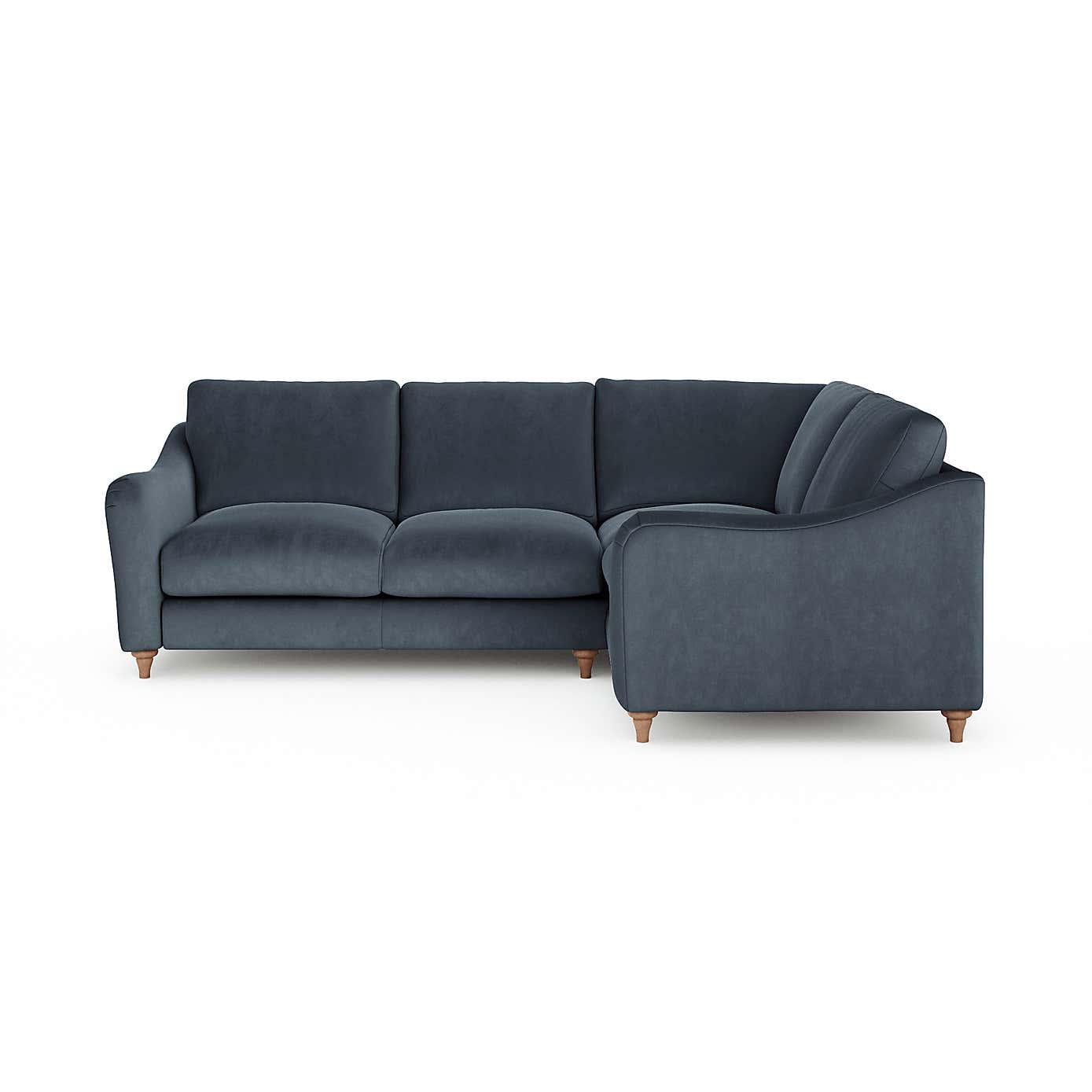 Hattie Matte Plush Velvet Corner Sofa