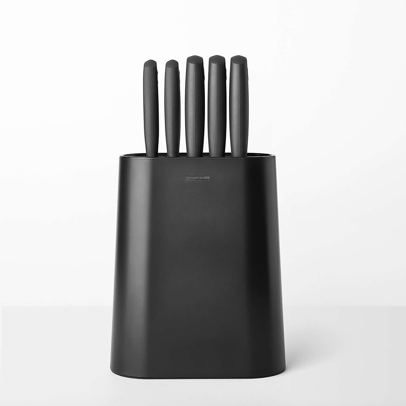 Brabantia Tasty+ Grey Knife Block Set
