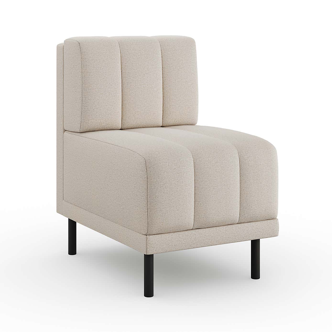 Amali Small Dining Bench, Textured Weave