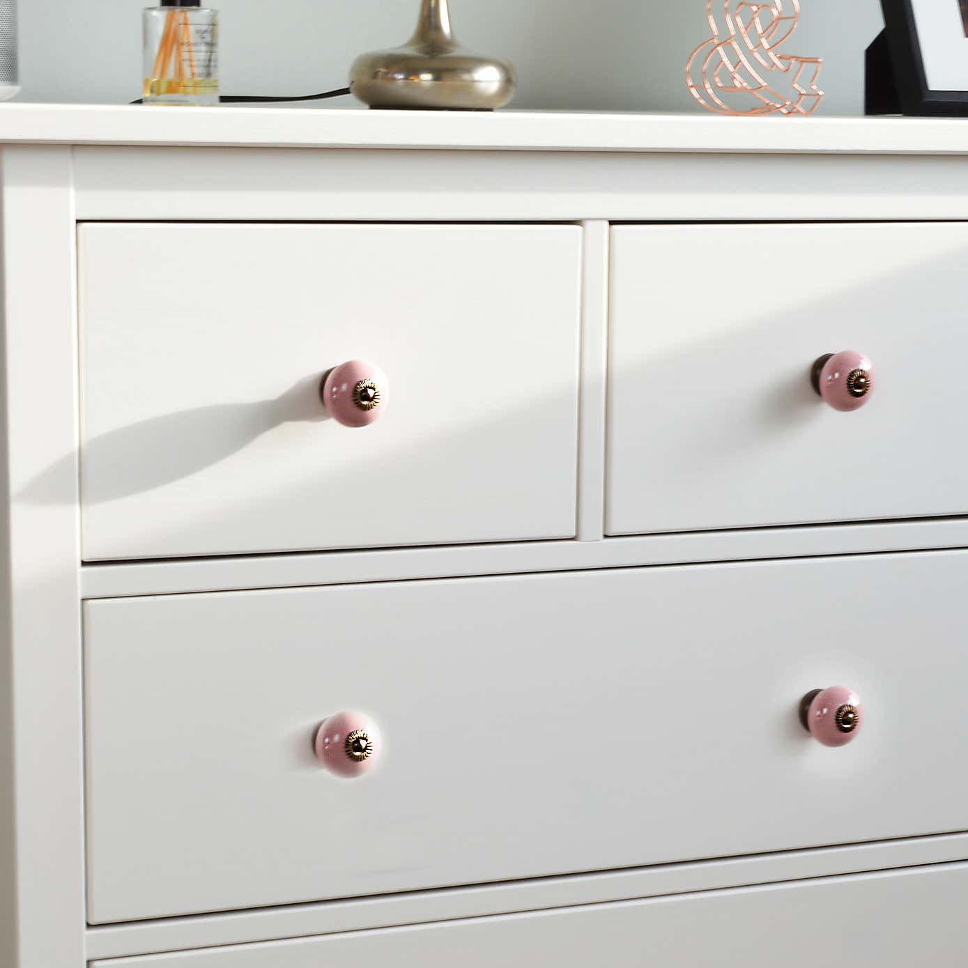 Pack of 6 Nicola Spring Round Drawer Knobs