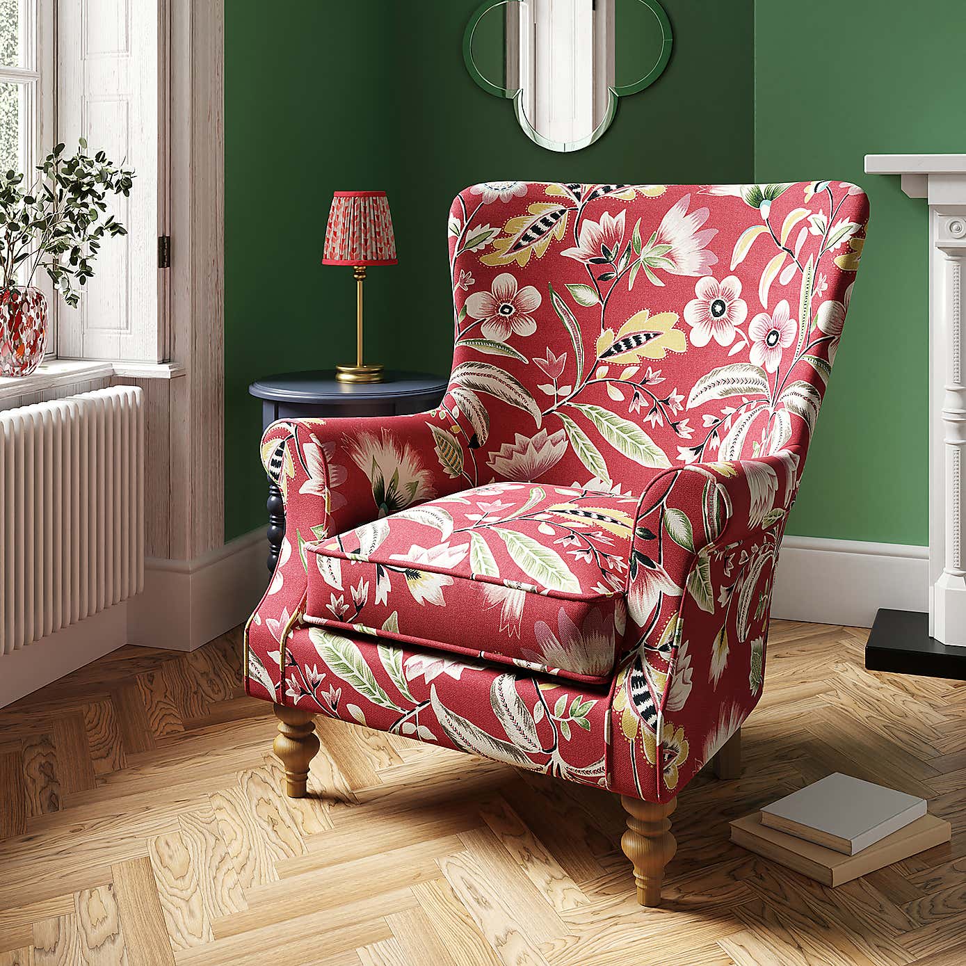 Joy Floral Upholstery Fabric Sample