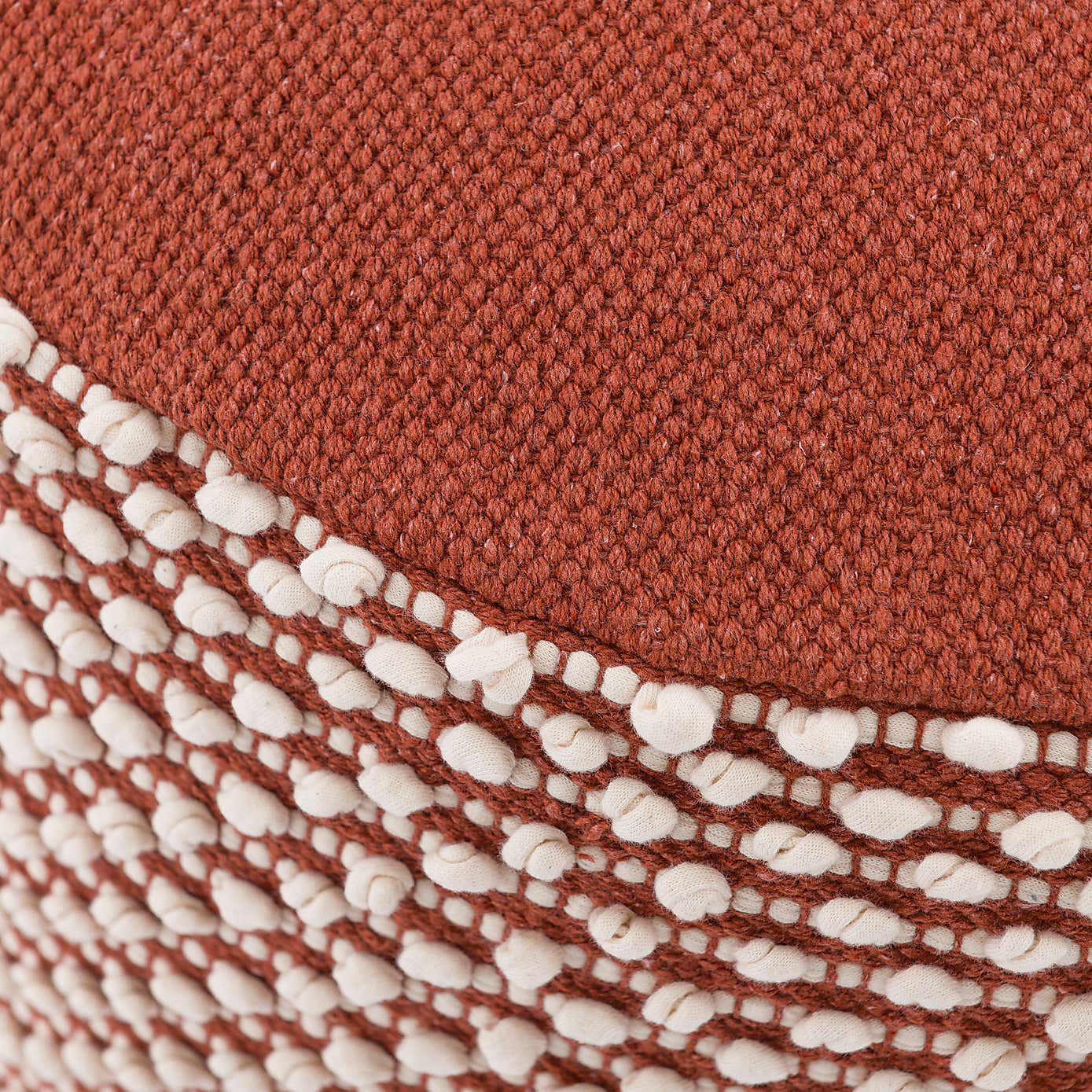 Jersey Bobble Round Pouffe