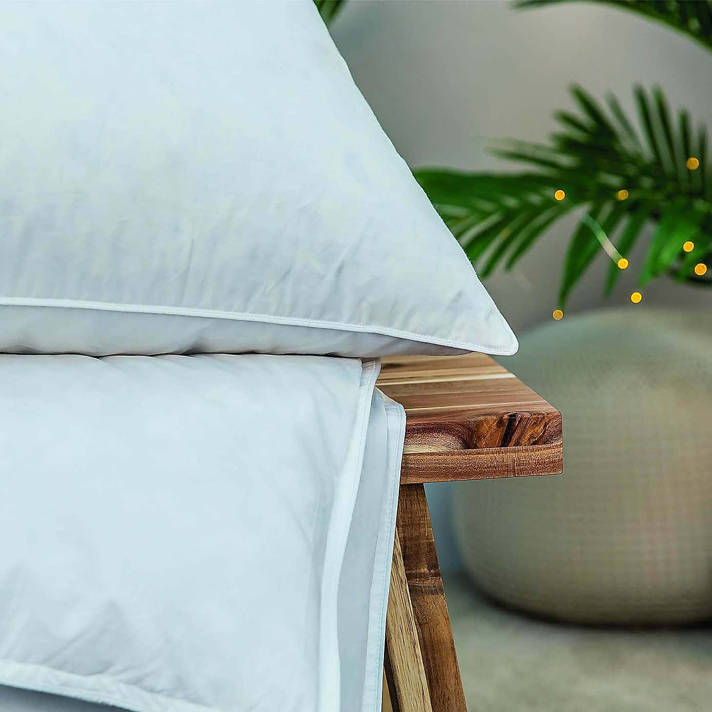 Snuggledown Hotel Goose Feather and Down Back Sleeper Pillow