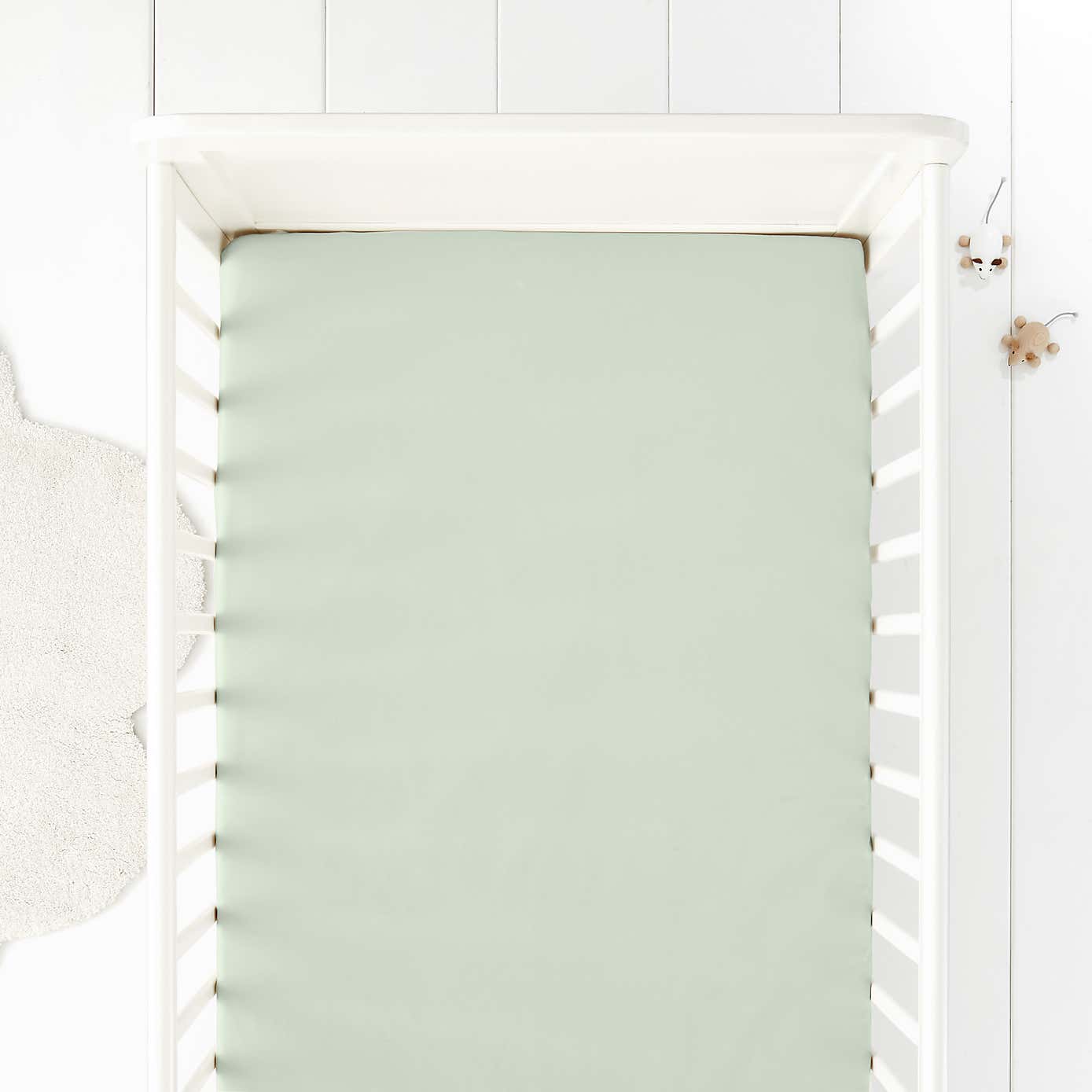 Pack of 2 Pure Cotton Toddler Fitted Sheets