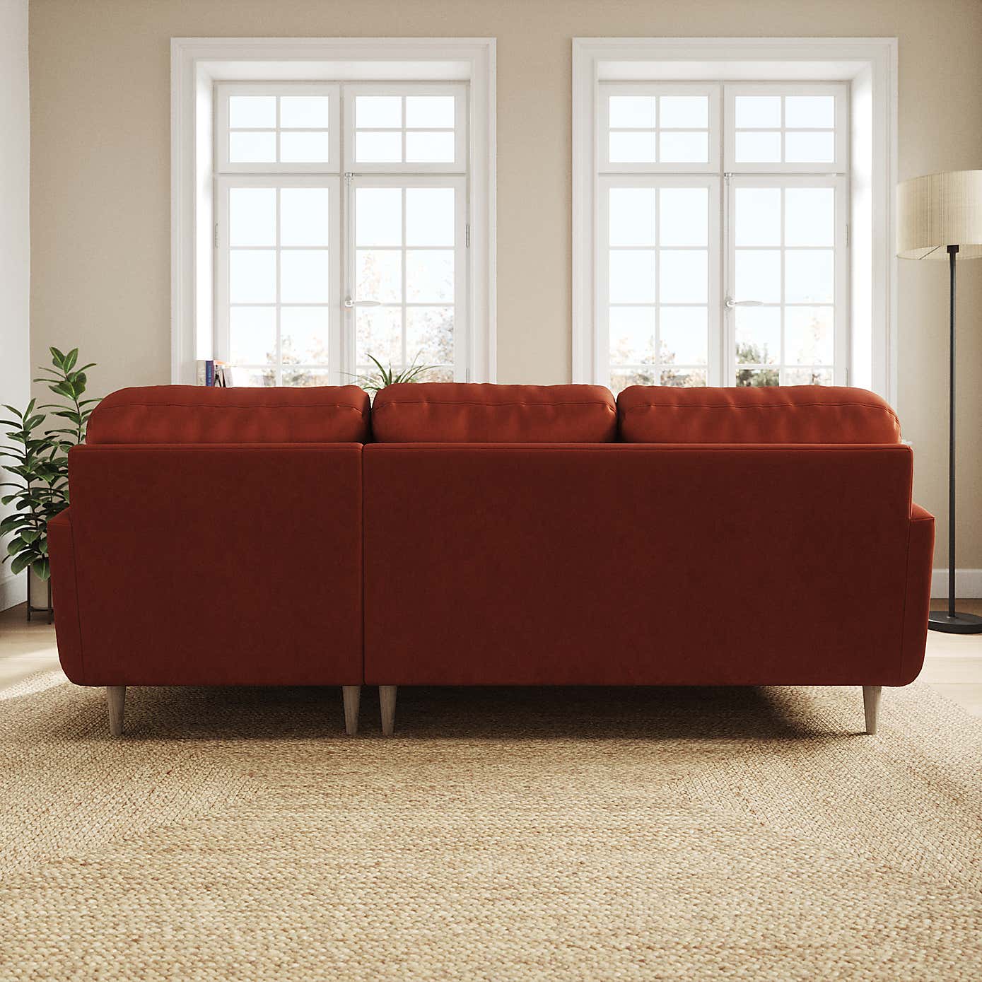 Sven Opulent Velvet Large Corner Chaise Sofa