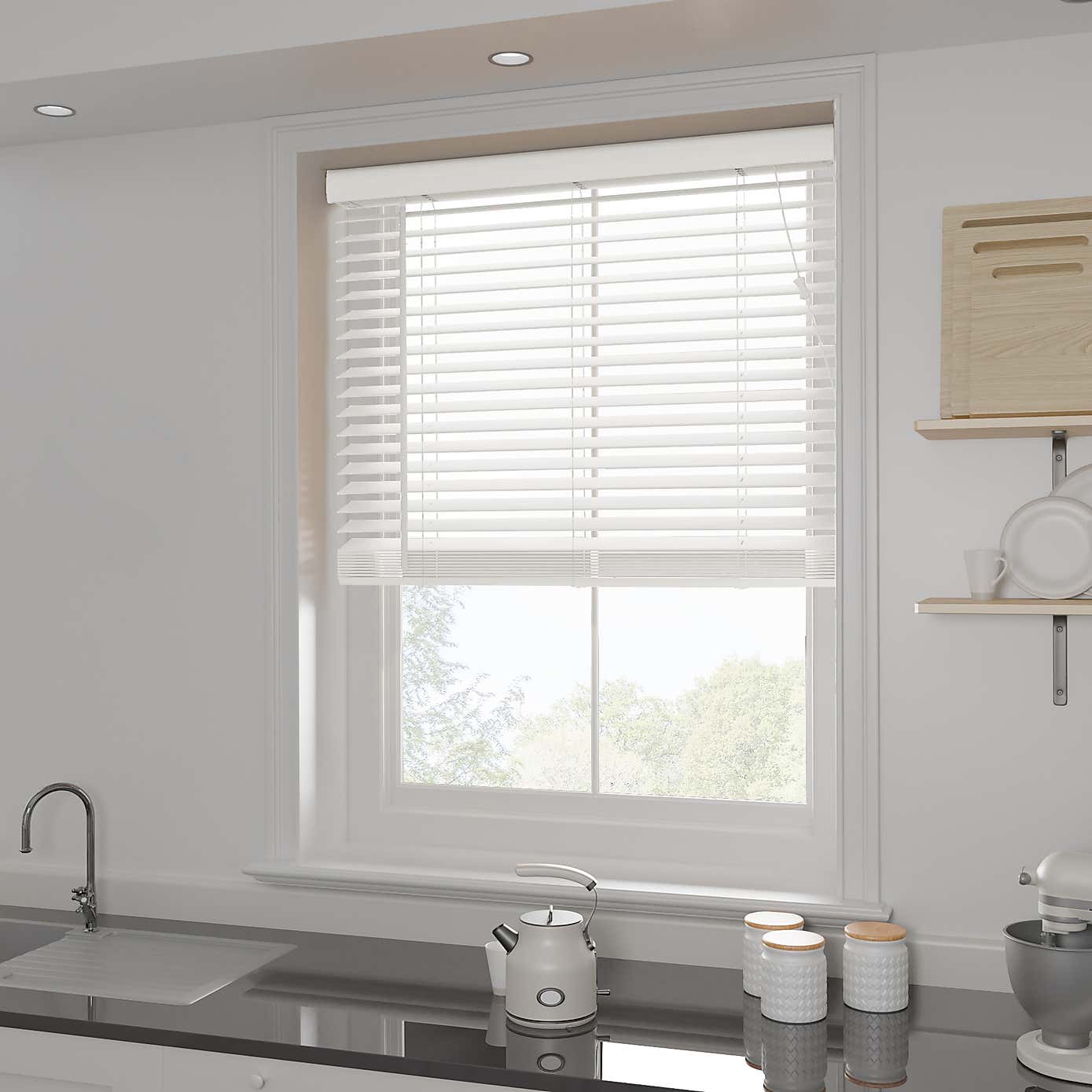 Fauxwood Venetian Blind