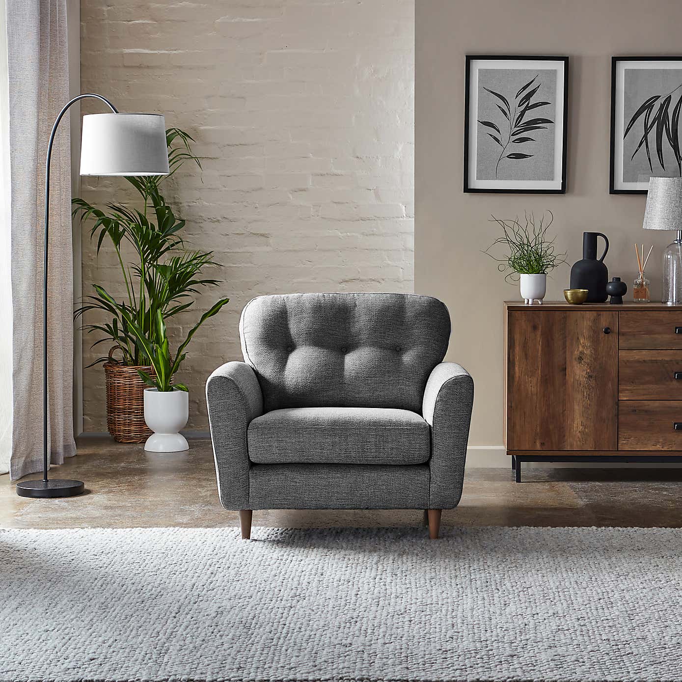 Sven Tonal Weave Snuggle Chair