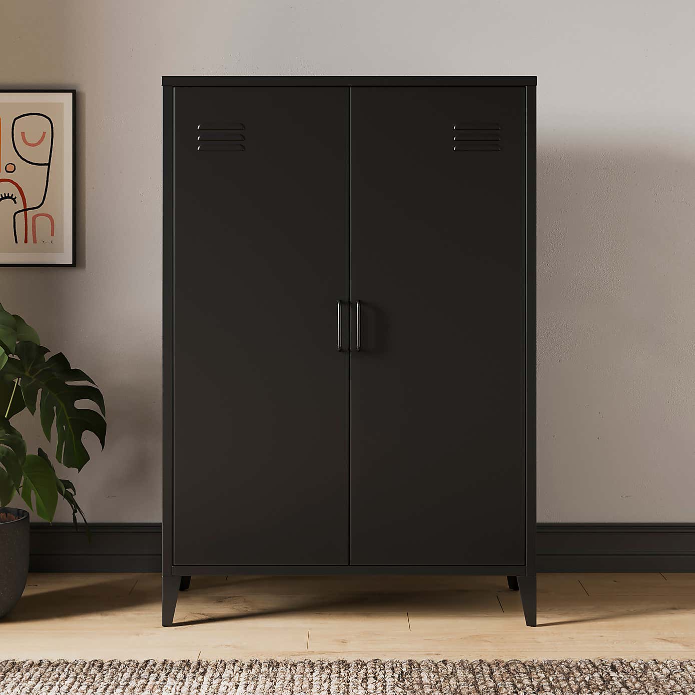 Helga Metal Tall Sideboard