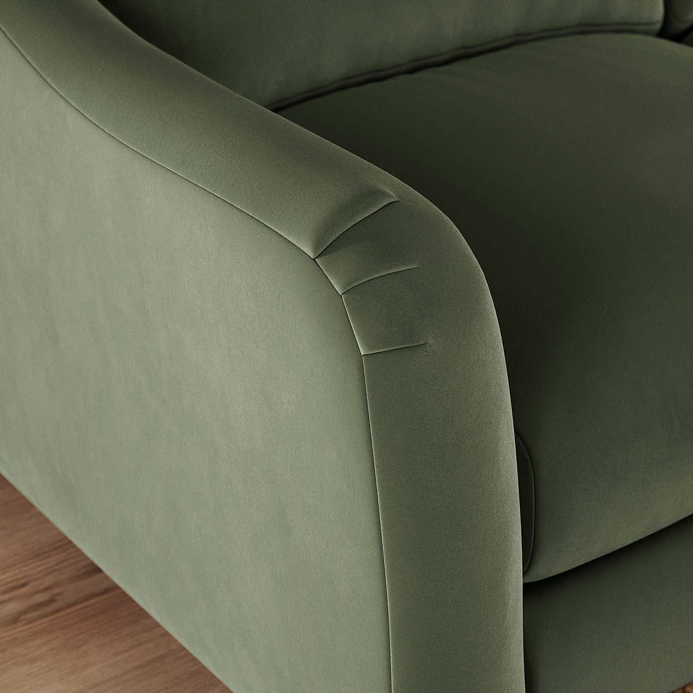 Hattie Matte Plush Velvet 2 Seater Sofa