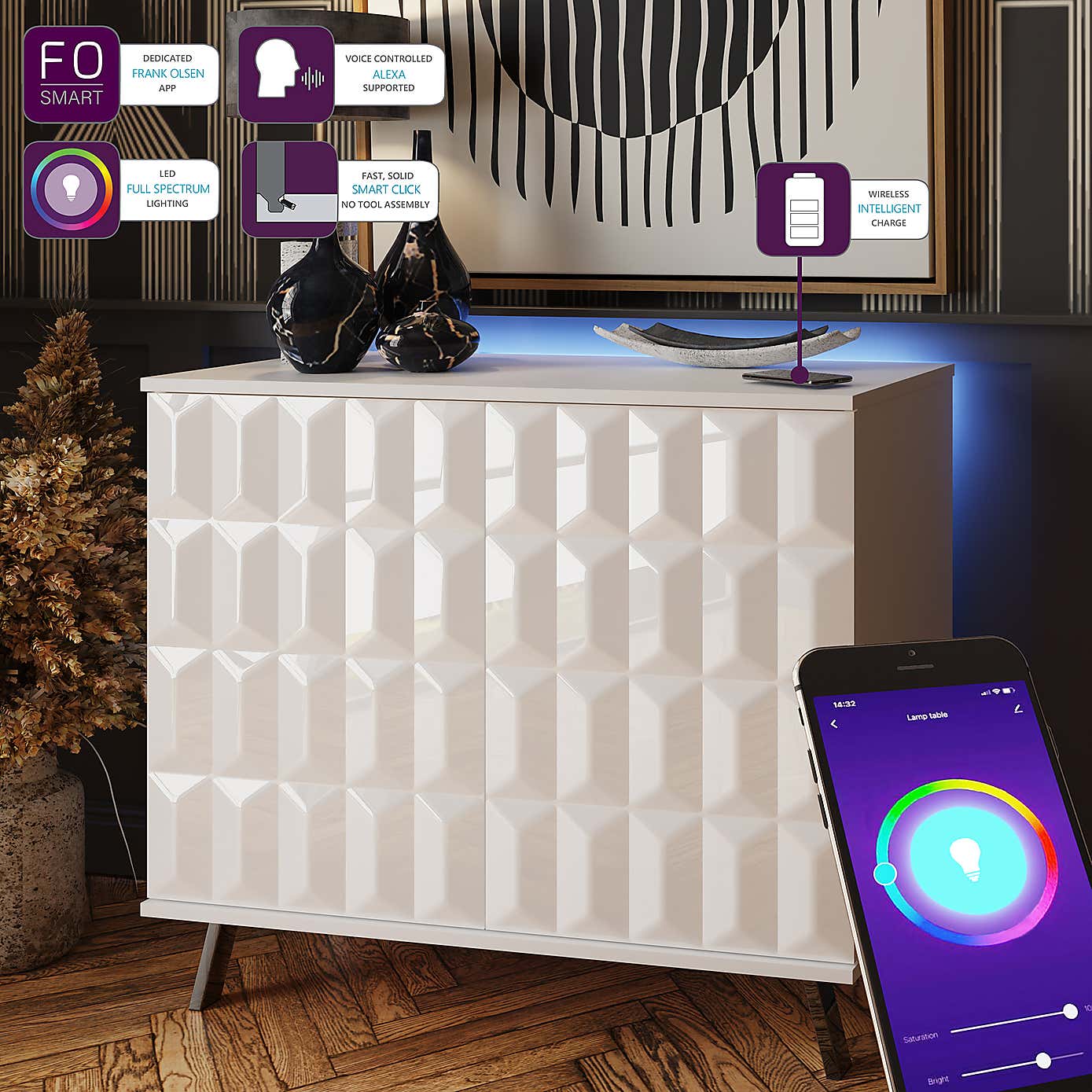 Elevate SMART LED Small Sideboard