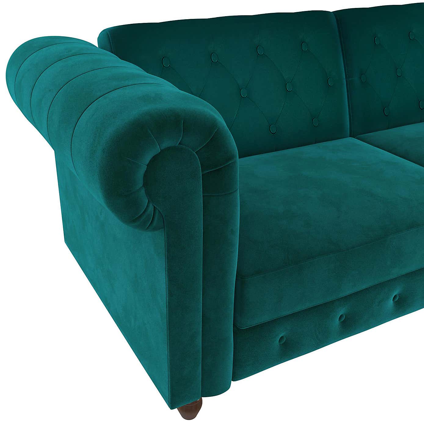 Felix Velvet Chesterfield Double Sofa Bed