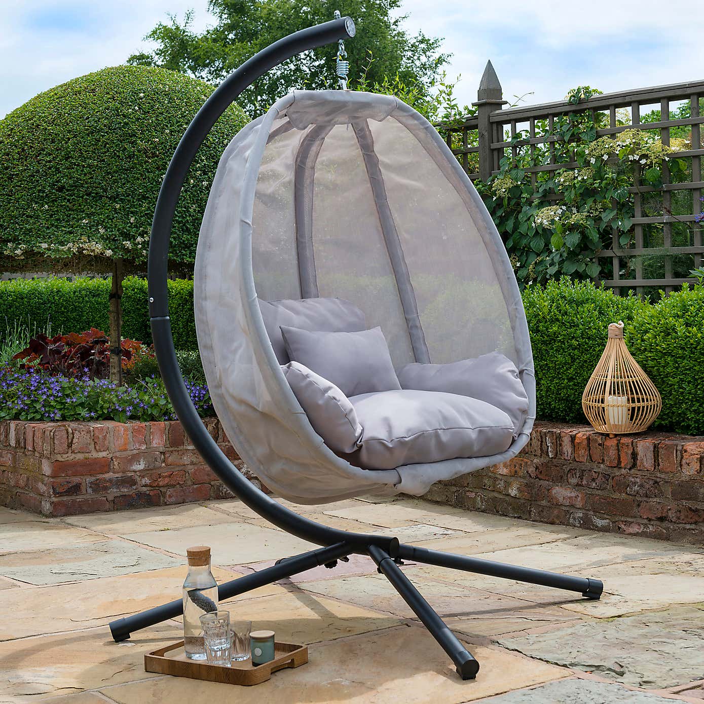 Grey Cocoon Swing Chair