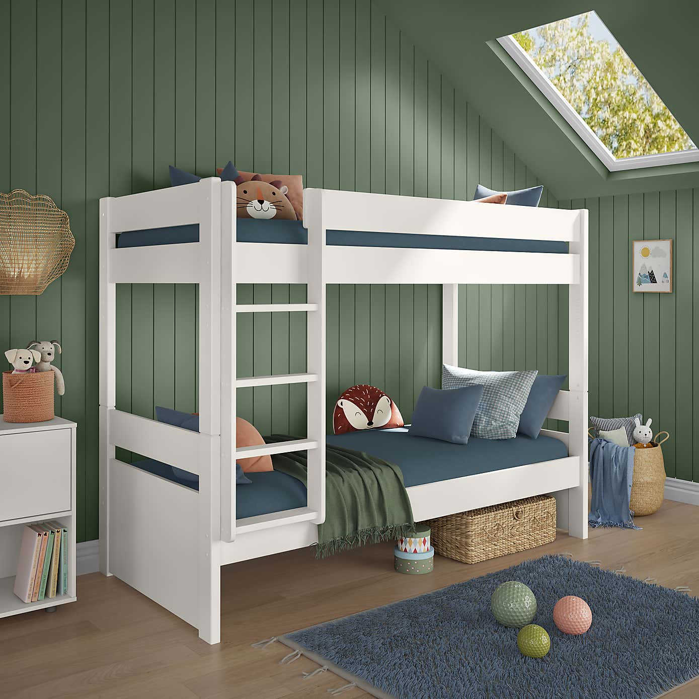 Stompa Uno Bunk Bed, Pine