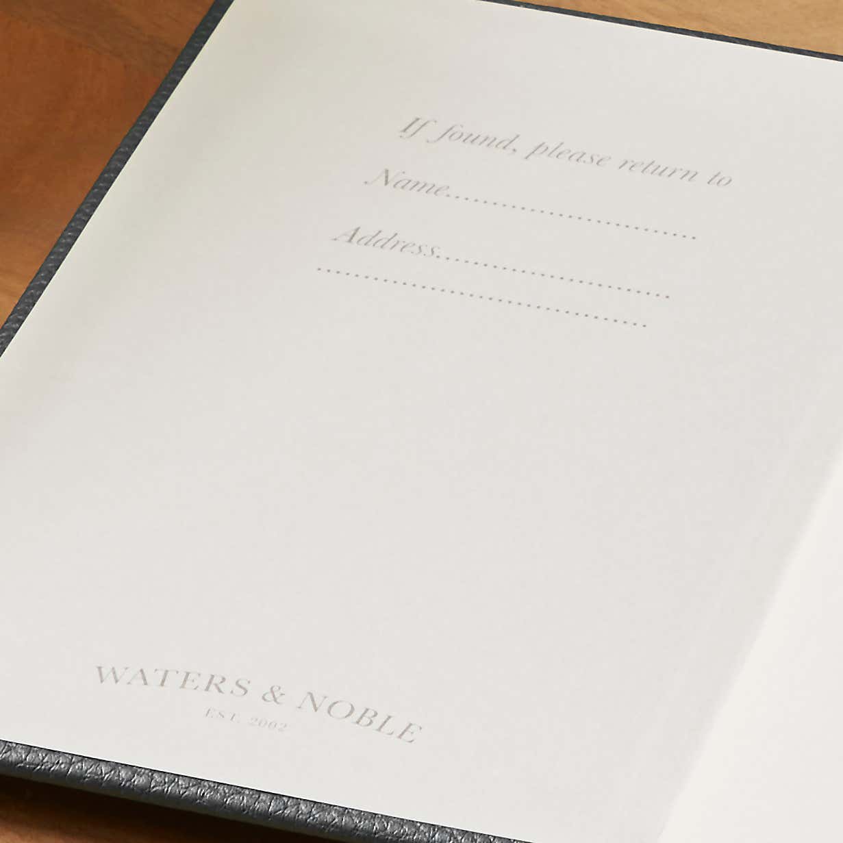 Waters and Noble Premium Faux Leather Notebook