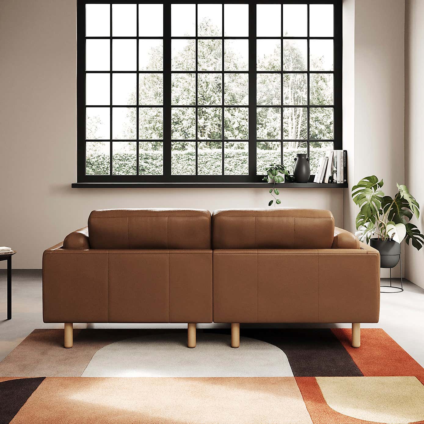 Newton Classic Leather Corner Chaise Sofa
