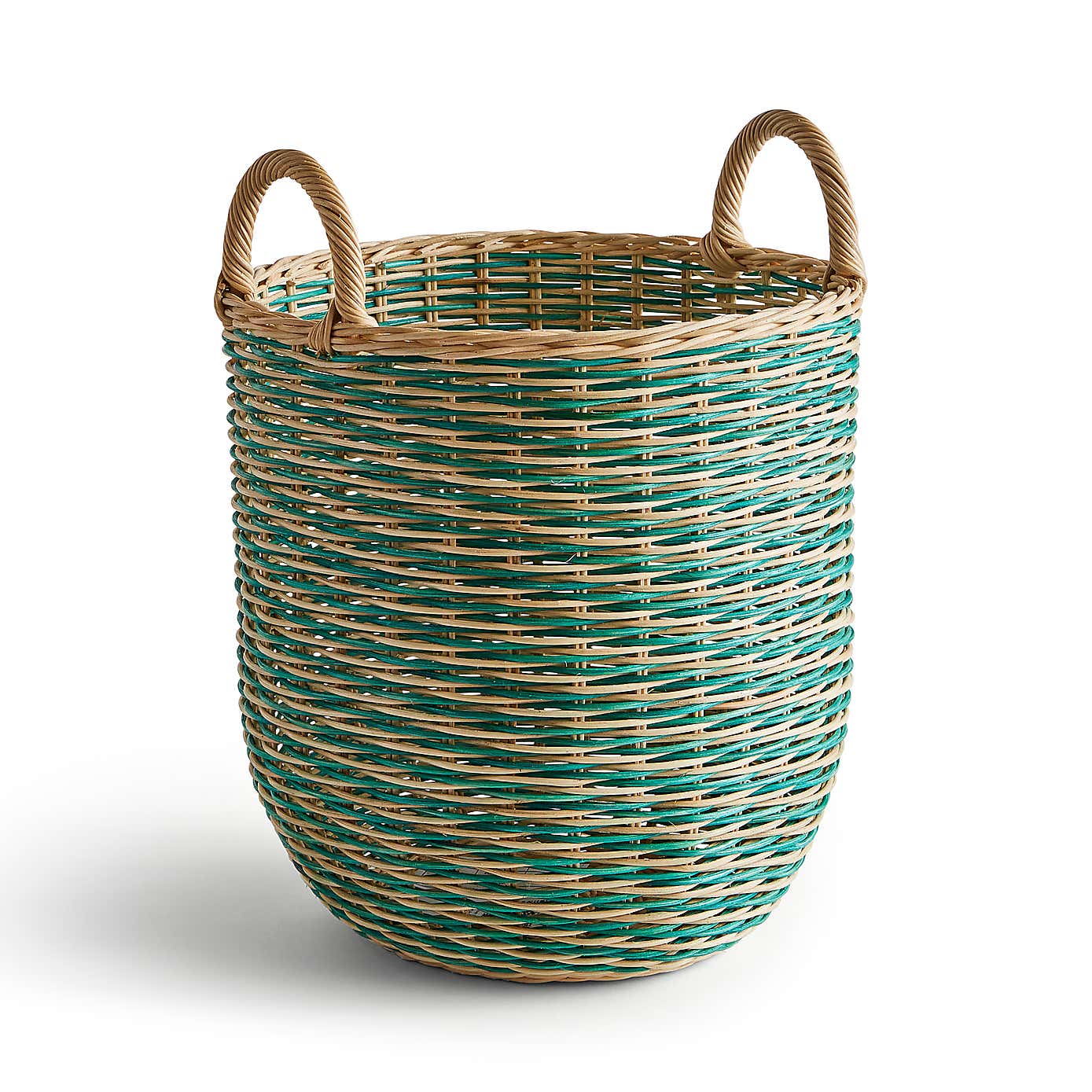 Round Woven Rattan Basket