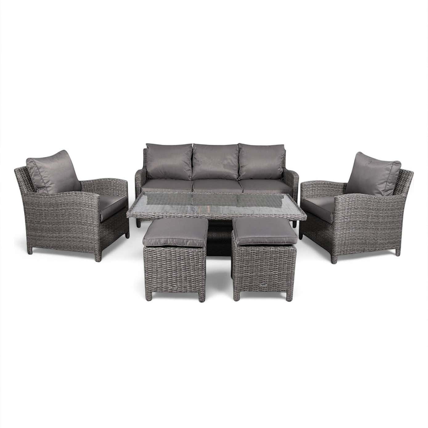 A.Mir Paris 7 Seater Deluxe Outdoor Sofa and Dining Set