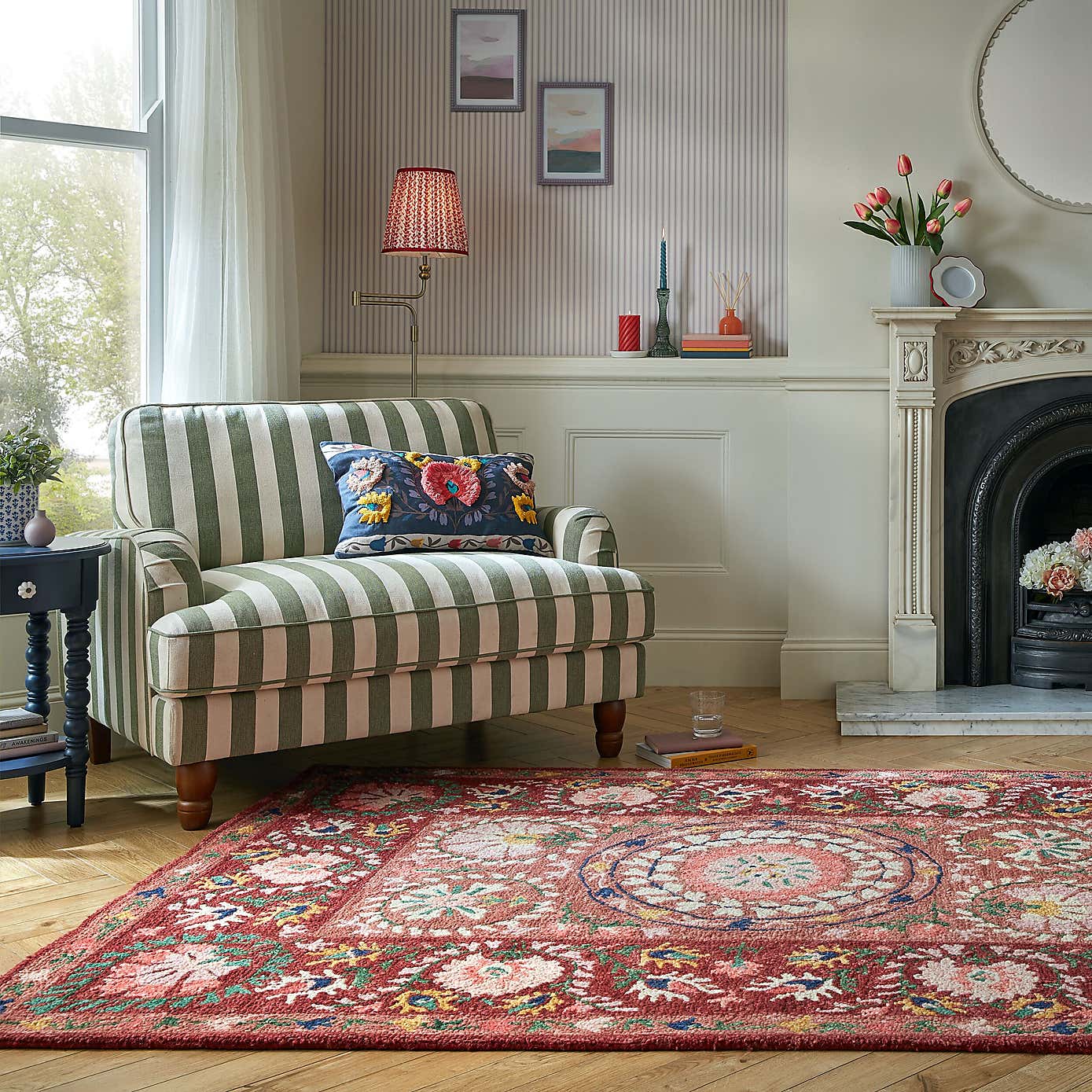 Hani Floral Wool Rug