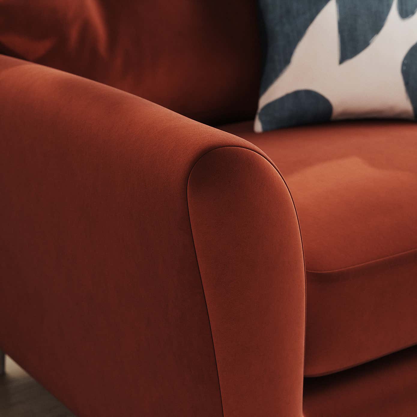 Sven Opulent Velvet Snuggle Chair