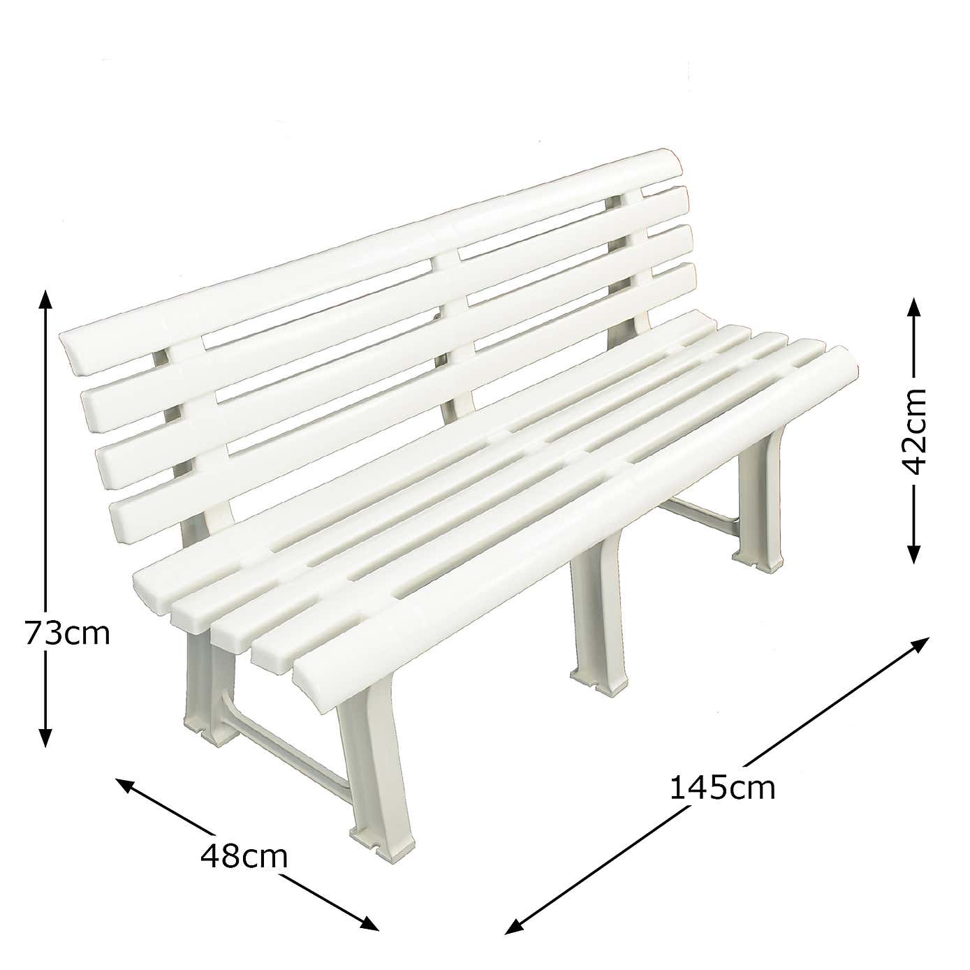 Brindisi White Bench