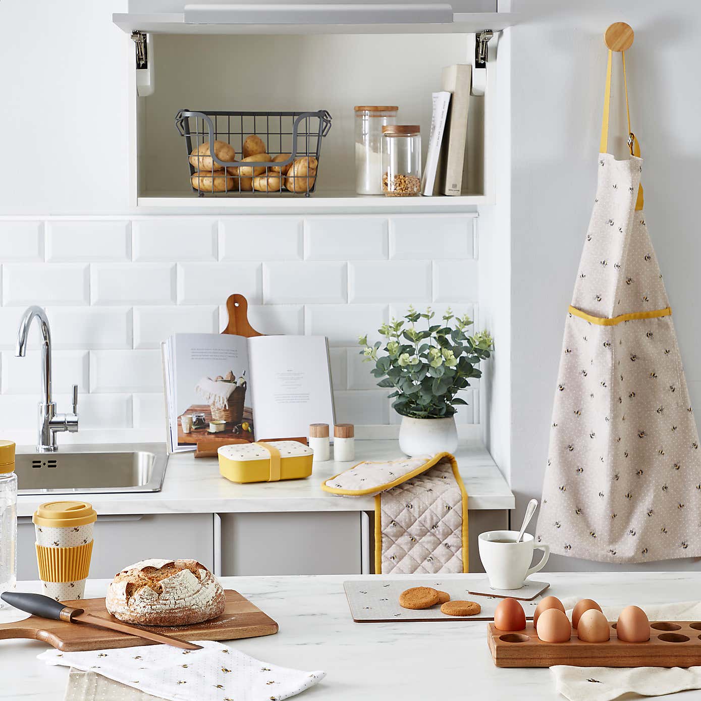 Grey Stackable Wire Basket